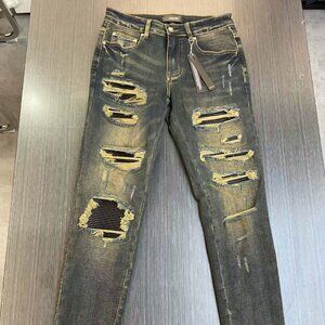 amiri vintage ripped casual jeans